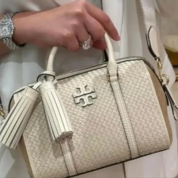 💫Tory Burch: Thea Woven  Satchel Crossbody Bag - Picture 13 of 13